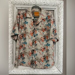 Margaritaville 100% silk shirt. Casual or dressy. Size L. ❣️